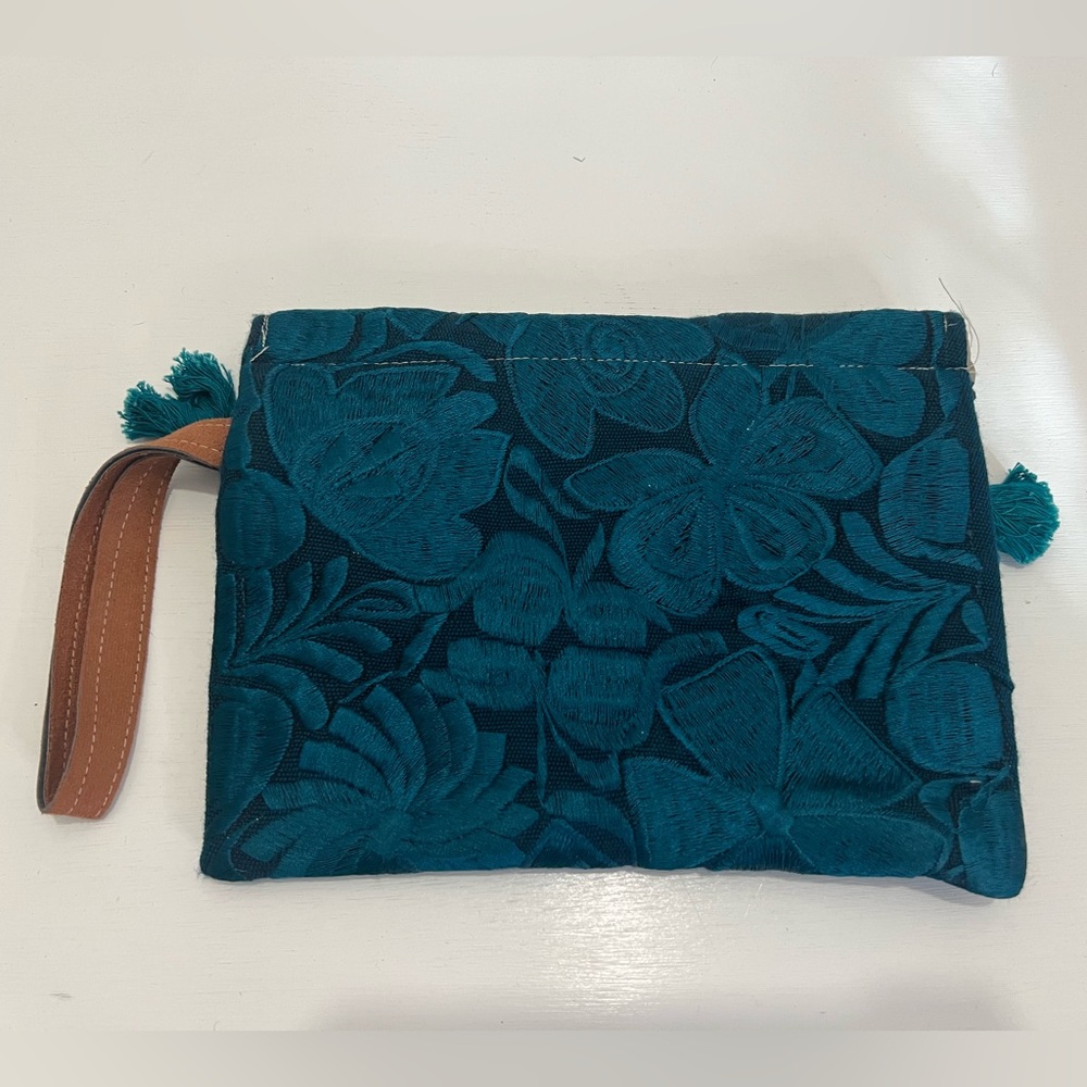 Boutique Embroidered Wristlet